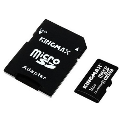 Карта памяти KINGMAX MICROSDHC (CLASS 10) 16GB + АДАПТЕР