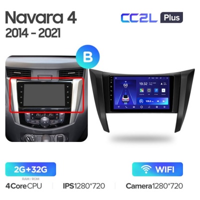 Штатная автомагнитола на Android TEYES CC2L Plus для Nissan Navara D23 IV 2014-2021 (Версия B) 2/32gb