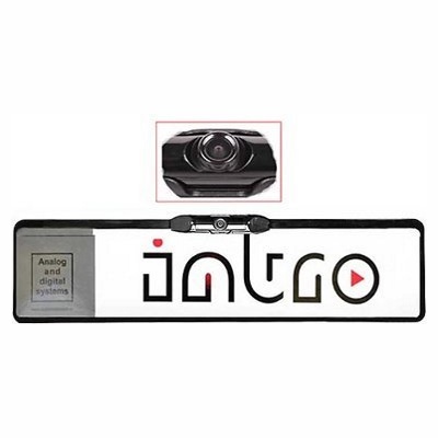 Универсальная камера заднего вида в номерном знаке INTRO VDC-06