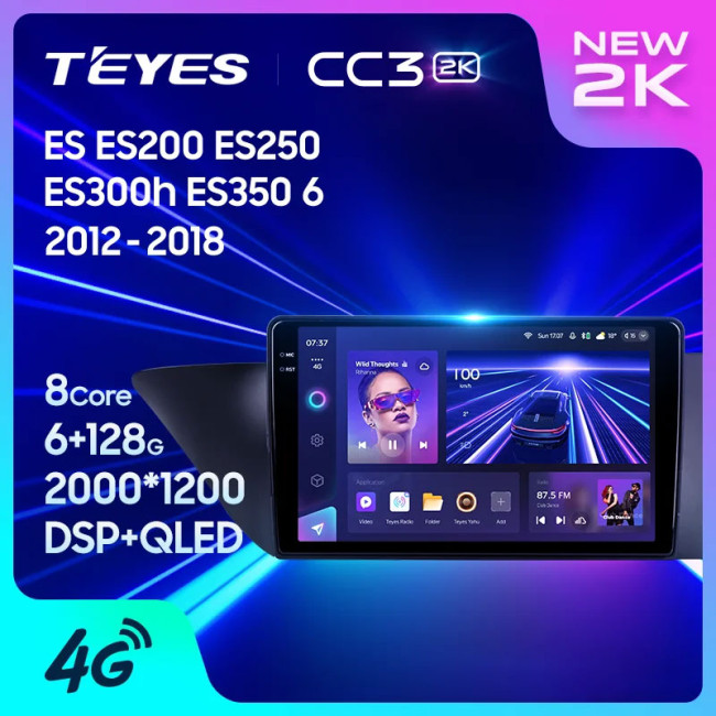 Штатная автомагнитола на Android TEYES CC3 2K для Lexus ES ES200 ES250 ES300h ES350 XV60 VI 6 2012-2018 (Версия B) 3/32gb - фото2