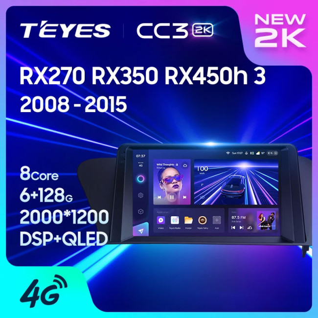 Штатная автомагнитола на Android TEYES CC3 2K для Lexus RX270 RX350 RX450h AL10 III 3 2008-2015 (Версия A) 3/32gb - фото2