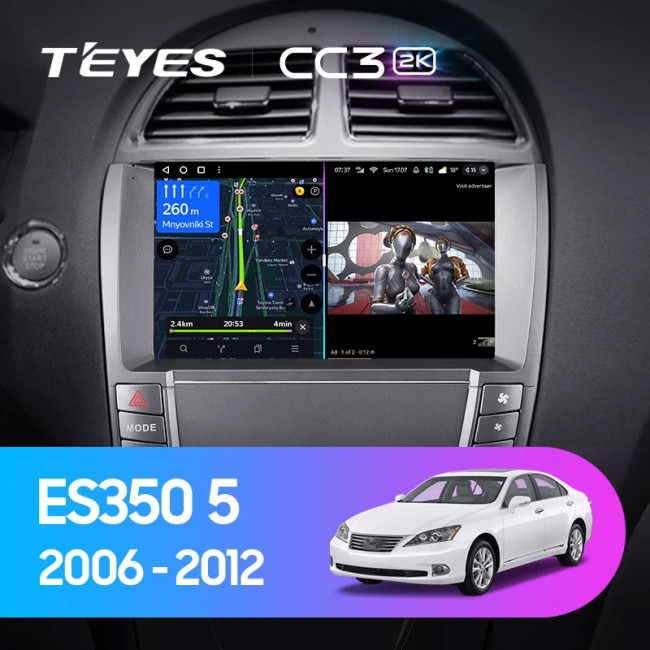 Штатная автомагнитола на Android TEYES CC3 2K для Lexus ES350 5 V XV40 2006-2012 (Версия A и B) 3/32gb - фото3
