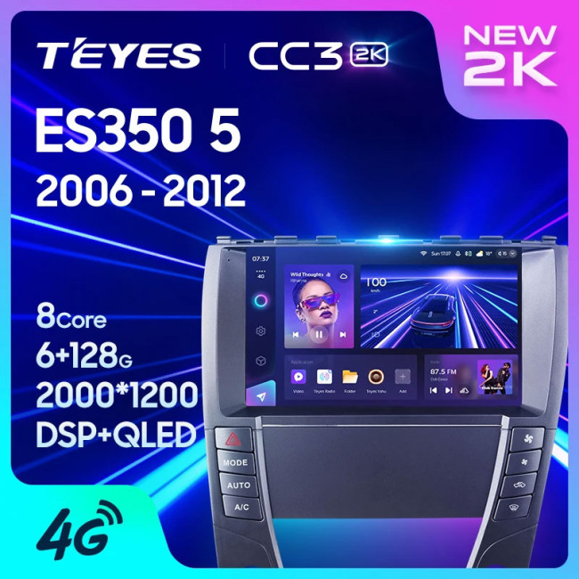 Штатная автомагнитола на Android TEYES CC3 2K для Lexus ES350 5 V XV40 2006-2012 (Версия A и B) 3/32gb - фото2