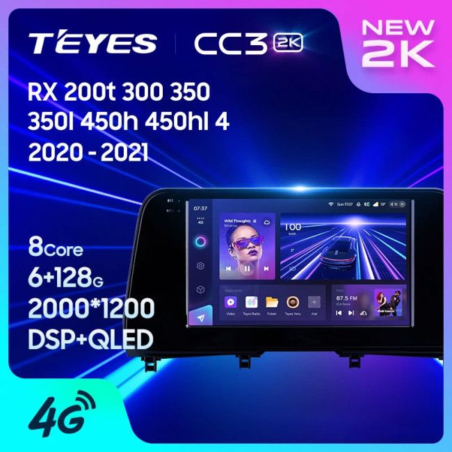 Штатная автомагнитола на Android TEYES CC3 2K для Lexus RX200t RX300 RX350 RX350l RX450h RX450hl AL20 IV 2020-2021 3/32gb - фото2