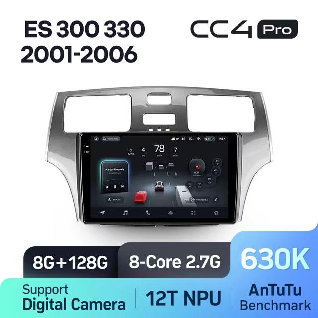 Штатная автомагнитола на Android TEYES CC4 Pro для Lexus ES300 ES 300 ES330 XV30 ES 330 2001-2006 8/128gb - фото