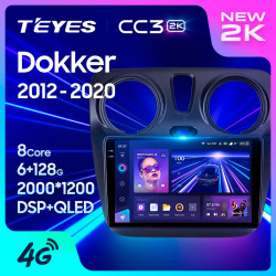 Штатная автомагнитола на Android TEYES CC3 2K для Renault Dokker 2012-2020 3/32gb- фото2