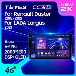 Штатная автомагнитола на Android TEYES CC3 2K для Renault Duster 2015-2021 3/32gb- фото2