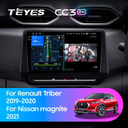 Штатная автомагнитола на Android TEYES CC3 2K для Nissan Magnite 2021 (Версия R) (Правый руль) 3/32gb- фото3