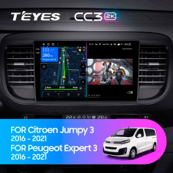 Штатная автомагнитола на Android TEYES CC3 2K для Citroen Jumpy 3 2016-2021 3/32gb- фото3