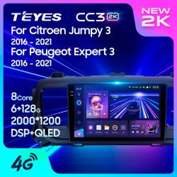 Штатная автомагнитола на Android TEYES CC3 2K для Citroen Jumpy 3 2016-2021 3/32gb- фото2