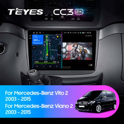 Штатная автомагнитола на Android TEYES CC3 2K для Mercedes-Benz Vito 2, Viano 2, W639 2003-2015 3/32gb- фото3