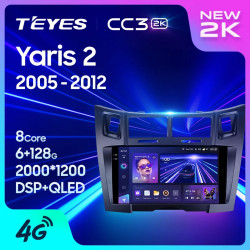 Штатная автомагнитола на Android TEYES CC3 2K для Toyota Yaris 2 XP90 2005-2012 3/32gb- фото2