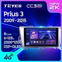 Штатная автомагнитола на Android TEYES CC3 2K для Toyota Prius 3 XW30 2009-2015 (Версия R) (Правый руль) 3/32gb- фото2