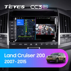 Штатная автомагнитола на Android TEYES CC3 2K для Toyota Land Cruiser 11 200 2007-2015 (Версия B) 3/32gb- фото3