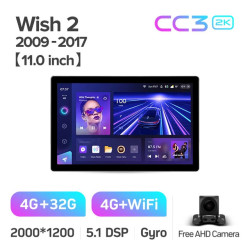 Штатная автомагнитола на Android TEYES CC3 2K для Toyota Wish 2 II XE20 2009-2017 3/32gb- фото