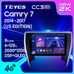 Штатная автомагнитола на Android TEYES CC3 2K для Toyota Camry 7 XV 50 55 2014-2017 US EDITION 3/32gb- фото2