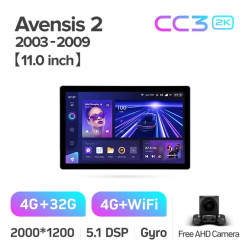 Штатная автомагнитола на Android TEYES CC3 2K для Toyota Avensis T250 2 II 2003-2009 3/32gb- фото