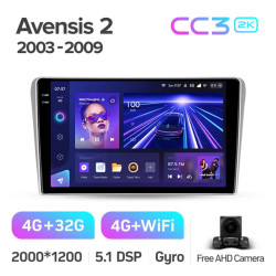 Штатная автомагнитола на Android TEYES CC3 2K для Toyota Avensis T250 2 II 2003-2009 3/32gb- фото