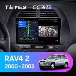 Штатная автомагнитола на Android TEYES CC3 2K для Toyota RAV4 2 CA20 CA20W XA20 2000-2003 (Версия F3) 3/32gb- фото3