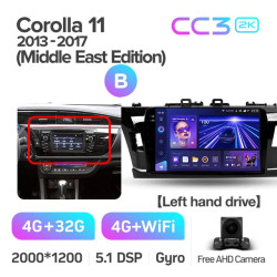 Штатная автомагнитола на Android TEYES CC3 2K для Toyota Corolla 11 Middle East Edition 2013-2017 (Версия B) 3/32gb- фото