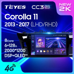 Штатная автомагнитола на Android TEYES CC3 2K для Toyota Corolla 11 Middle East Edition 2013-2017 (Версия B) 3/32gb- фото2