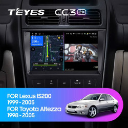 Штатная автомагнитола на Android TEYES CC3 2K для Toyota Altezza 1998-2005 3/32gb- фото3