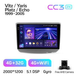 Штатная автомагнитола на Android TEYES CC3 2K для Toyota Vitz XP10 Yaris Platz Echo 1999-2005 3/32gb- фото