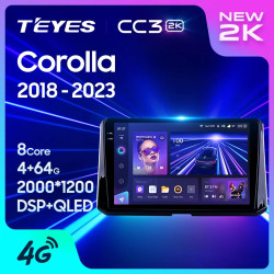 Штатная автомагнитола на Android TEYES CC3 2K для Toyota Corolla 12 E210 XP210 2018-2023 (Версия A) 3/32gb- фото2