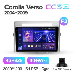 Штатная автомагнитола на Android TEYES CC3 2K для Toyota Corolla Verso AR10 2004-2009 (Версия F2) 3/32gb- фото