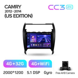 Штатная автомагнитола на Android TEYES CC3 2K для Toyota Camry 7 XV 50 55 2012-2014 US EDITION 3/32gb- фото