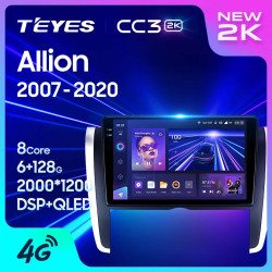 Штатная автомагнитола на Android TEYES CC3 2K для Toyota Allion T260 2007-2020 (Версия R) (Правый руль) 3/32gb- фото2