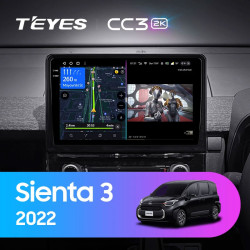 Штатная автомагнитола на Android TEYES CC3 2K для Toyota Sienta 3 2022 3/32gb- фото3