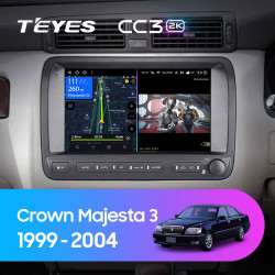 Штатная автомагнитола на Android TEYES CC3 2K для Toyota Crown Majesta 3 S170 1999-2004 3/32gb- фото3