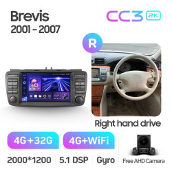 Штатная автомагнитола на Android TEYES CC3 2K для Toyota Brevis G10 2001-2007 (Версия R) (Правый руль) 3/32gb- фото