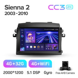 Штатная автомагнитола на Android TEYES CC3 2K для Toyota Raum 2 Z20 2003-2011 3/32gb- фото