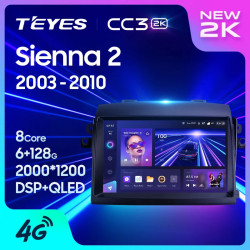 Штатная автомагнитола на Android TEYES CC3 2K для Toyota Raum 2 Z20 2003-2011 3/32gb- фото2