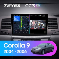 Штатная автомагнитола на Android TEYES CC3 2K для Toyota Corolla 9 E120 2004-2006 3/32gb- фото3