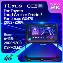 Штатная автомагнитола на Android TEYES CC3 2K для Lexus GX470 GX 470 J120 2002-2009 3/32gb- фото2
