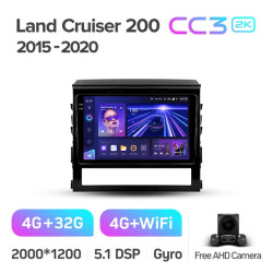 Штатная автомагнитола на Android TEYES CC3 2K для Toyota Land Cruiser 200 11 2015-2020 3/32gb- фото