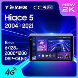 Штатная автомагнитола на Android TEYES CC3 2K для Toyota Hiace XH10 H200 5 Ⅴ 2004-2021 3/32gb- фото2