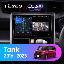 Штатная автомагнитола на Android TEYES CC3 2K для Toyota Tank Roomy 2016-2023 (Версия F1) (Правый руль) 3/32gb- фото3