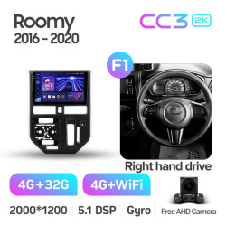 Штатная автомагнитола на Android TEYES CC3 2K для Toyota Tank Roomy 2016-2023 (Версия F1) (Правый руль) 3/32gb- фото