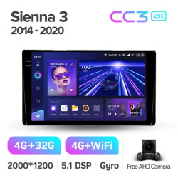 Штатная автомагнитола на Android TEYES CC3 2K для Toyota Sienna 3 XL30 2014-2020 3/32gb- фото