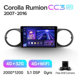 Штатная автомагнитола на Android TEYES CC3 2K для Toyota Corolla Rumion E150 2007-2016 3/32gb- фото