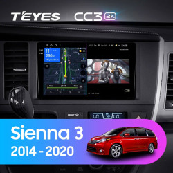 Штатная автомагнитола на Android TEYES CC3 2K для Toyota Sienna 3 XL30 2014-2020 3/32gb- фото3