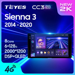 Штатная автомагнитола на Android TEYES CC3 2K для Toyota Sienna 3 XL30 2014-2020 3/32gb- фото2