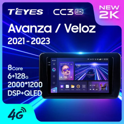 Штатная автомагнитола на Android TEYES CC3 2K для Toyota Avanza Veloz 2021-2023 3/32gb- фото2