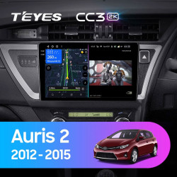 Штатная автомагнитола на Android TEYES CC3 2K для Toyota Auris 2 E180 2012-2015 (Версия R) (Правый руль) 3/32gb- фото3