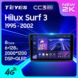 Штатная автомагнитола на Android TEYES CC3 2K для Toyota Hilux Surf 3 N180 1995-2002 (Версия R) (Правый руль) 3/32gb- фото2