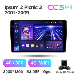Штатная автомагнитола на Android TEYES CC3 2K для Toyota Ipsum 2 ACM20, Picnic 2 XM20 2001-2009 3/32gb- фото